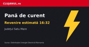Pană de curent în Hodod (județul Satu Mare): energia revine estimat la ora 16:32